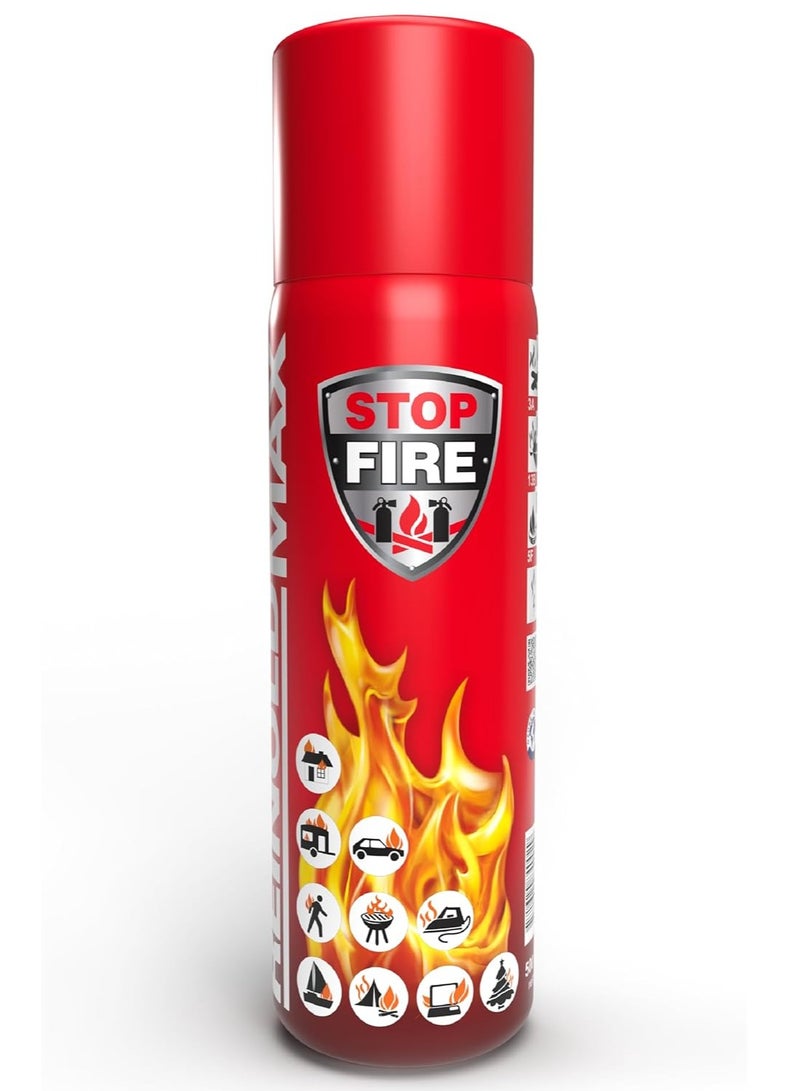 Reinold Max StopFire Aerosol Fire Extinguisher Spray for Home & Cars 500 ml - Image 1