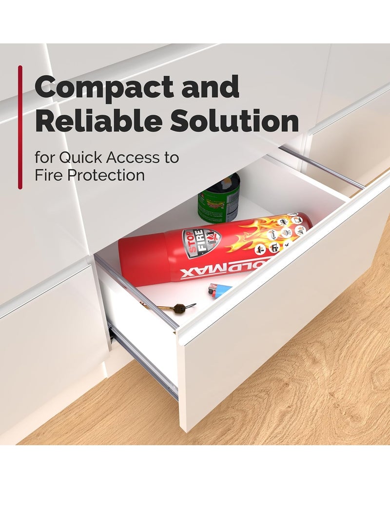 Reinold Max StopFire Aerosol Fire Extinguisher Spray for Home & Cars 500 ml - Image 5