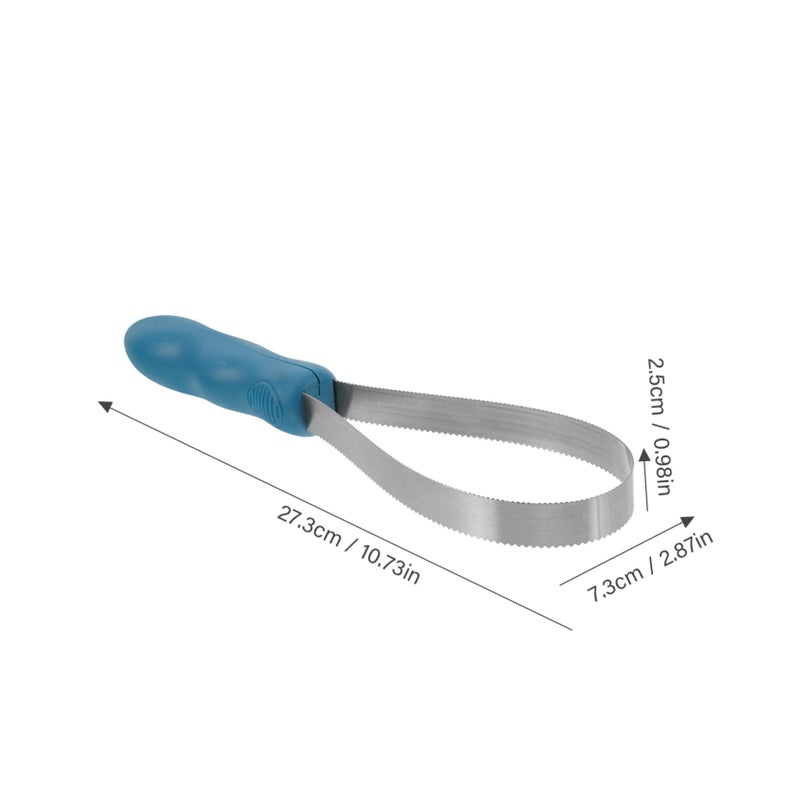 Stainless Steel Serrated Deshedding Brush For Dogs Cats Itch Relief And Coat Grooming - Image 3
