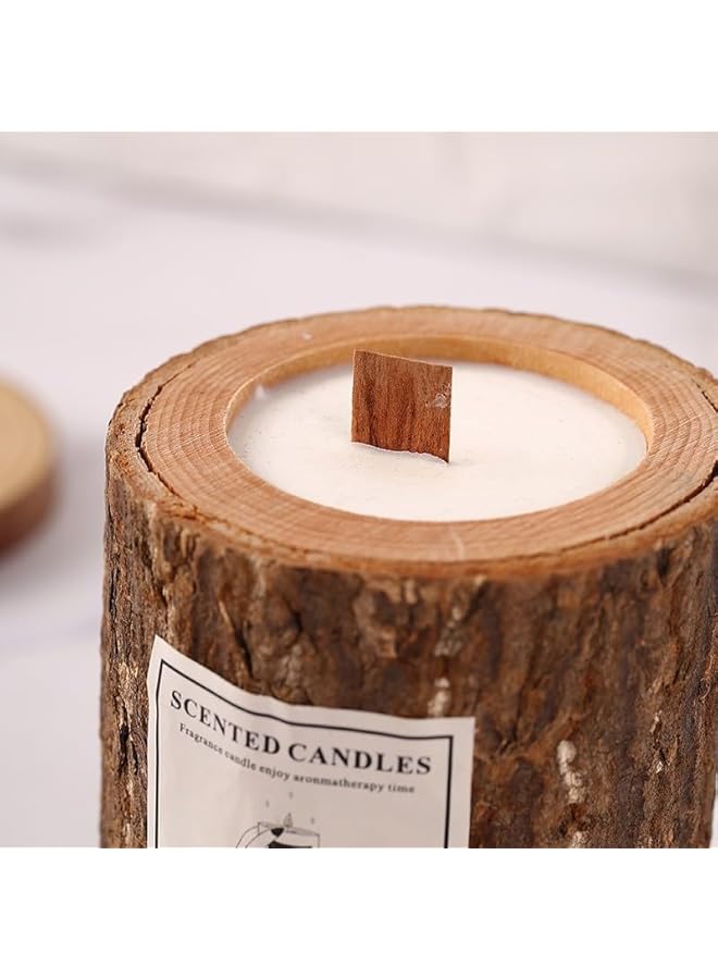 The Bros Scented Candle Soy Candle Wood Cup Aromatherapy Candles Fragrant Stress Relief Candles for Yoga, Sleep, Meditation (Floral) - Image 4