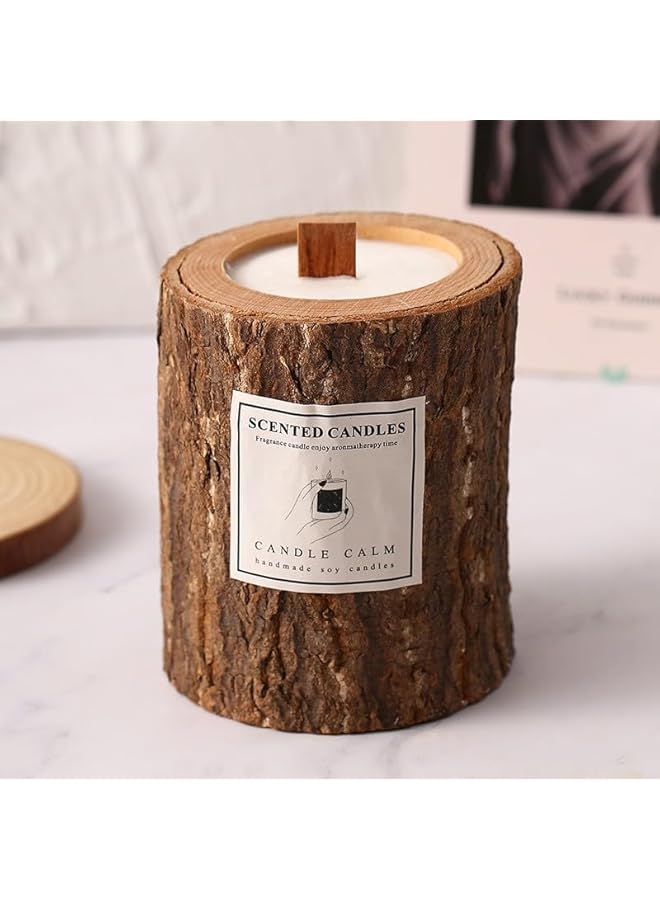 The Bros Scented Candle Soy Candle Wood Cup Aromatherapy Candles Fragrant Stress Relief Candles for Yoga, Sleep, Meditation (Floral) - Image 5
