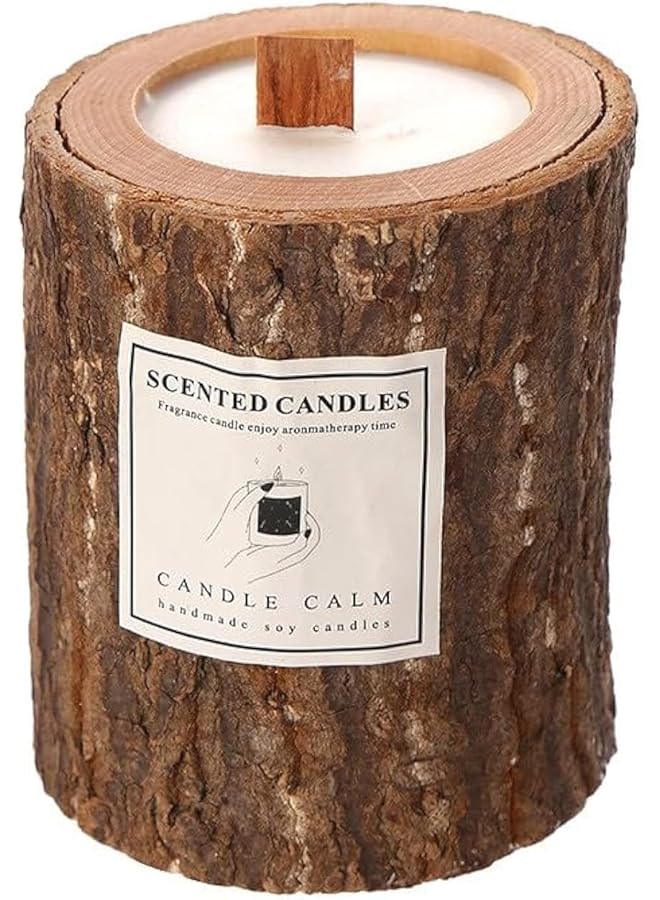The Bros Scented Candle Soy Candle Wood Cup Aromatherapy Candles Fragrant Stress Relief Candles for Yoga, Sleep, Meditation (Floral) - Image 1