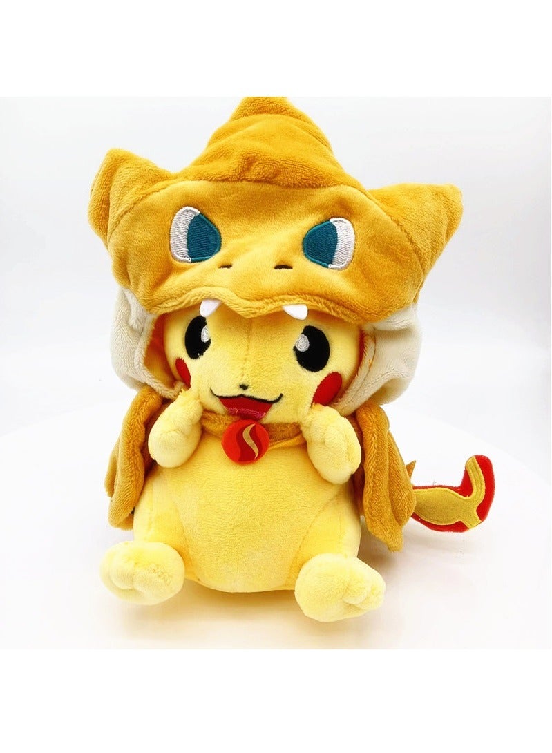Adorable Cartoon Plush Toy Cross Dressing Pikachu Plush Toy Doll  - Image 3