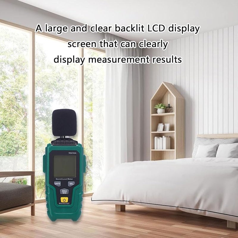 مقياس مستوى الصوت الرقمي 31.5 هرتز إلى 8 كيلوهرتز جهاز قياس الضوضاء المحمول باليد - Image 3