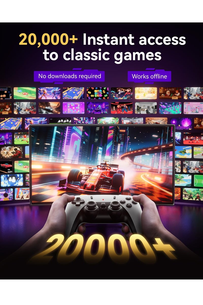 Upgraded Retro Gaming Console Stick, Classic Video Games Stick with 4K HDMI, Built-in 23 Emulators, 20000+ Games - Plug & Play TV Video Gaming Stick with Upgrade Dual 2.4G Wireless Controllers - Image 3