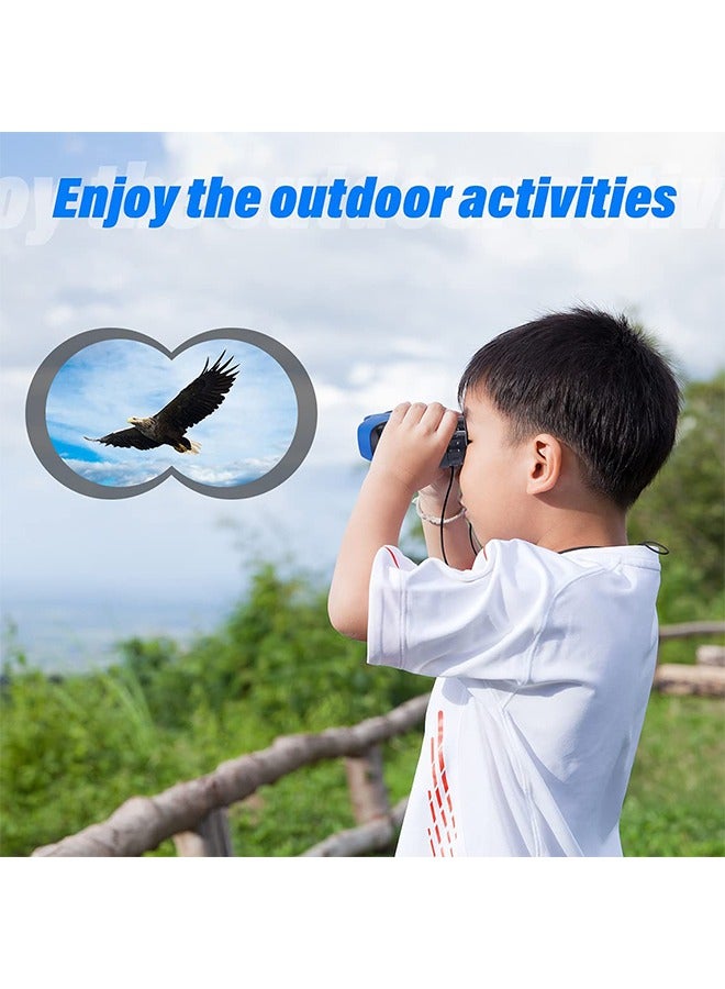 دوركو منظار قابل للطي صغير مع قوة عالية ورؤية ليلية دقيقة لمشاهدة الحياة البرية والطيور في الهواء الطلق للأطفال - أزرق - Image 5