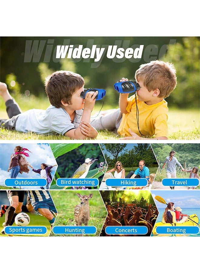 دوركو منظار قابل للطي صغير مع قوة عالية ورؤية ليلية دقيقة لمشاهدة الحياة البرية والطيور في الهواء الطلق للأطفال - أزرق - Image 4