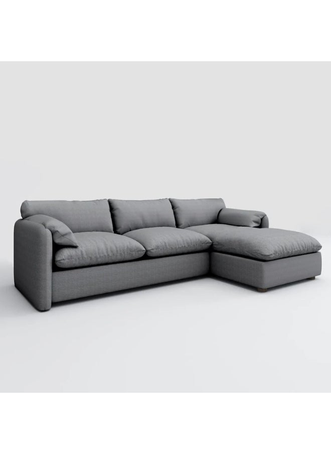 Malazhouse L-Shape Sofa – MZSC040-Grey  - Image 1