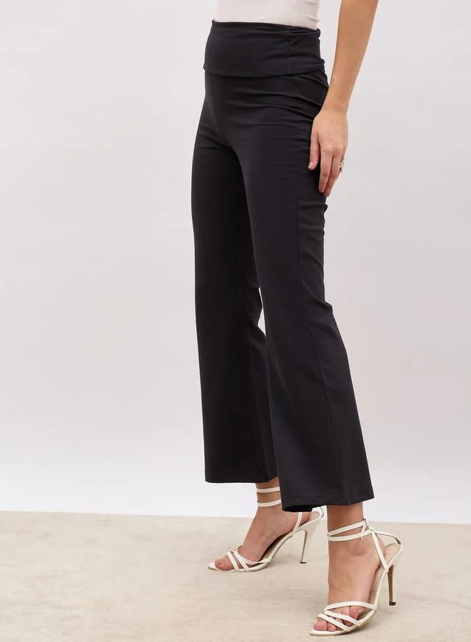 Styli Elasticated Waistband Flared Leggings