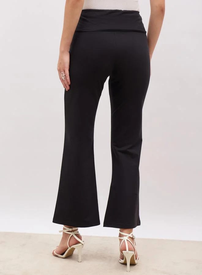 Styli Elasticated Waistband Flared Leggings