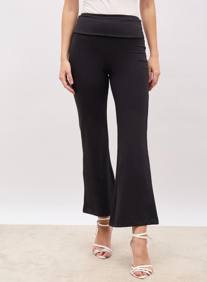 Styli Elasticated Waistband Flared Leggings - Image 2