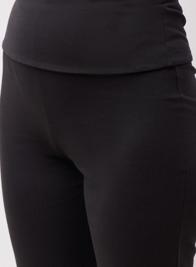 Styli Elasticated Waistband Flared Leggings - Image 4