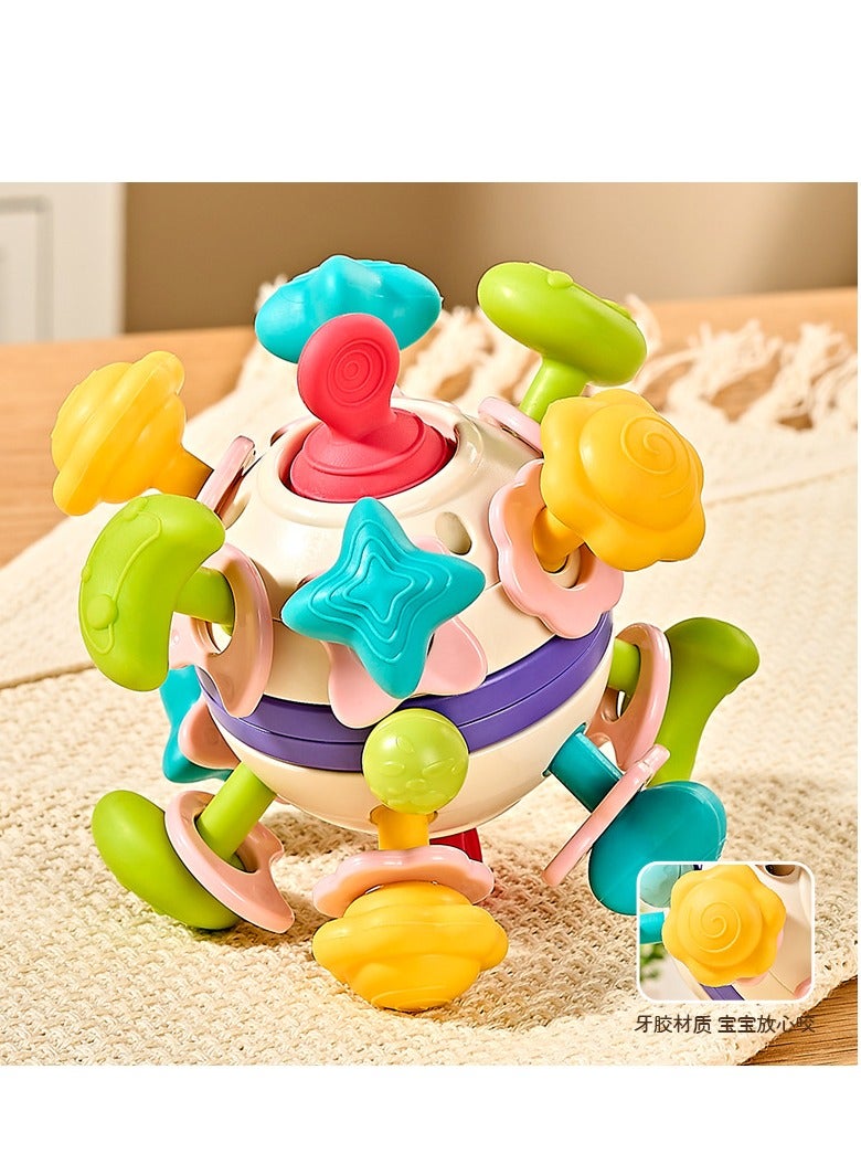 Baby Teething Toys | Sensory Montessori Gifts for Newborns, Infants, & Toddlers (0-18 Months) | Safe, BPA-Free Rattle & Chew Toys for Boys & Girls | Ideal for Travel & Learning