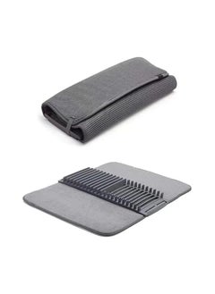 Generic Kitchen Drain Pad, Dish Drainer Kitchen Rack Plastic Microfiber Dish Drying Mat with Plate Rack Table Decorations, 44*20 CM, Home Kitchen Supplies  - Image 1