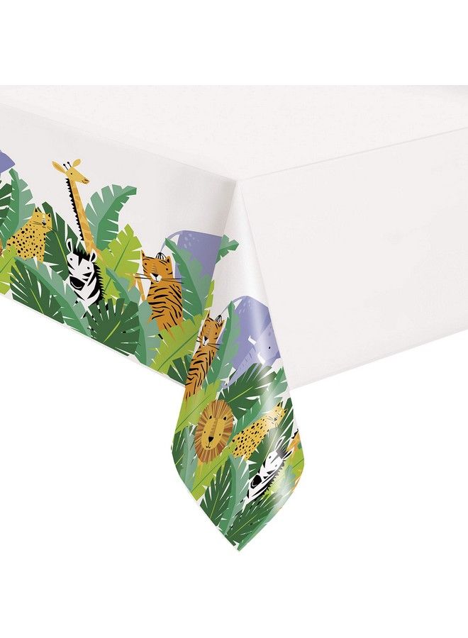 Unique Animal Safari Plastic Table Cover  54 X 84  1 Pc - Image 2