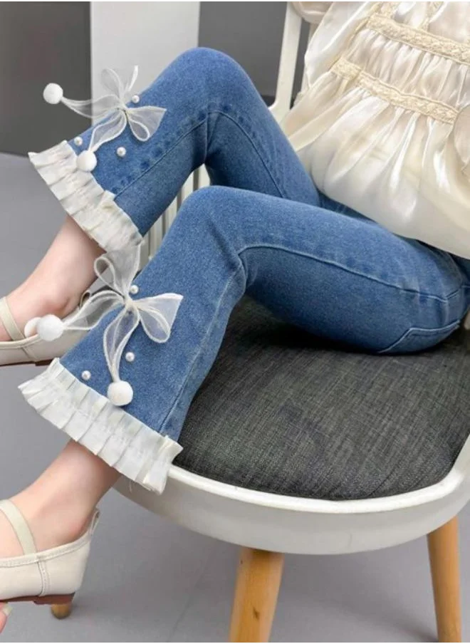 يونيكي Blue Straight High Rise Solid jeans