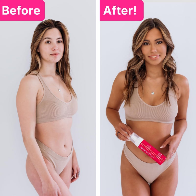 Tanceuticals CC Self Tanning Body Mousse - Dark Self Tanner - Color Correcting & Natural-Looking - Healthy Ingredients & Fresh Coconut Scent Give Instant, Long-Lasting Sunless Tan - 6.7 oz (Dark) - Image 3