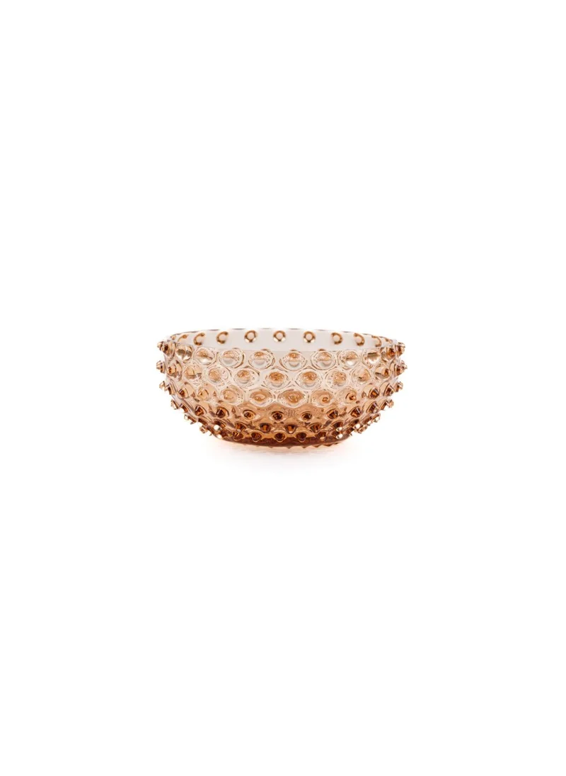 آنا فون ليبا Hobnail Tapas Bowl Crystal 17 cm New Brown