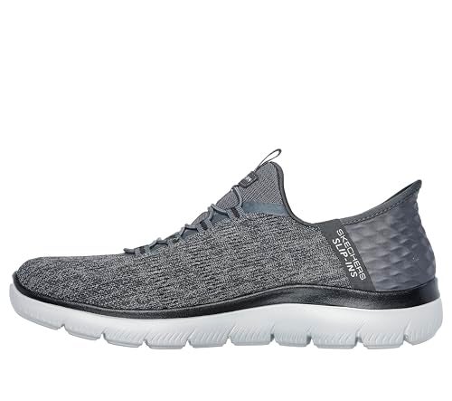 SKECHERS حذاء سكيشرز للرجال من نوع سوماتس كي بايس سليب إن، رمادي/أسود، 10 عريض - Image 5