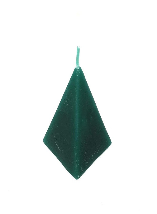 Pine Pentagram Decorative Colored Pyramid Candle for Wicca, Hoodoo and Pagan Spell Rituals (Green) - Image 3