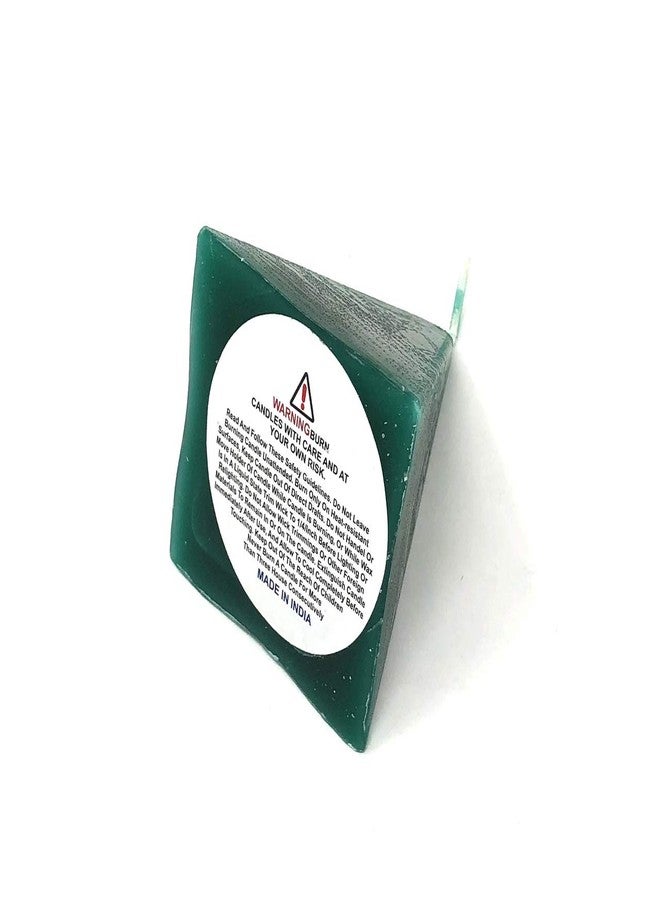 Pine Pentagram Decorative Colored Pyramid Candle for Wicca, Hoodoo and Pagan Spell Rituals (Green) - Image 2