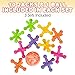 ArtCreativity Large Neon Jacks Game 3 Sets Each Set with 10 Plastic Jacks and 1 Marbleized Rubber Ball Vintage Toys Fun Activity for Kids Birthday Party Favors for Boys and Girls - Image 4