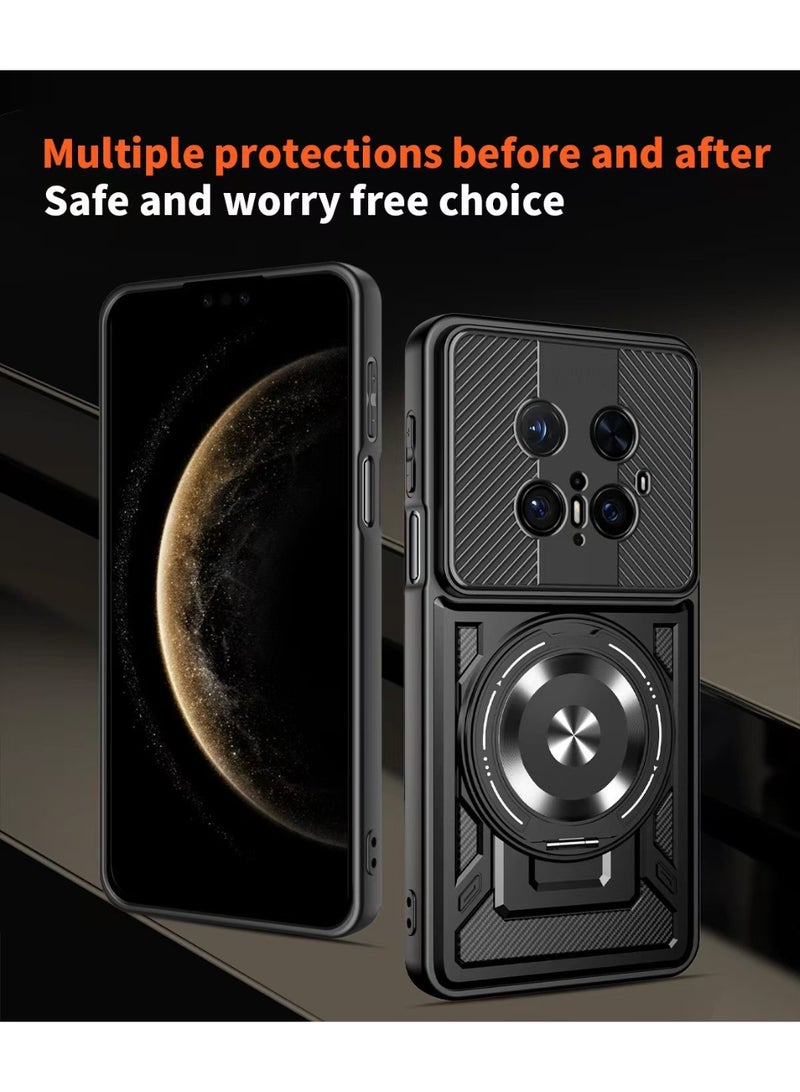 general Case for Huawei MATE70 PRO 5G, Protective Case with Invisible Stand (360 Degree Rotation), Military Grade Shockproof Anti-Scratch Protection - Image 2