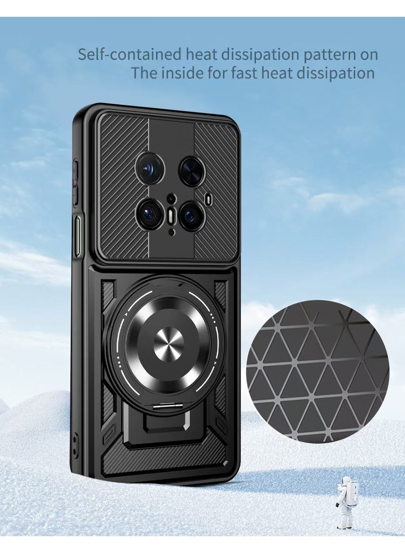 general Case for Huawei MATE70 PRO 5G, Protective Case with Invisible Stand (360 Degree Rotation), Military Grade Shockproof Anti-Scratch Protection - Image 3