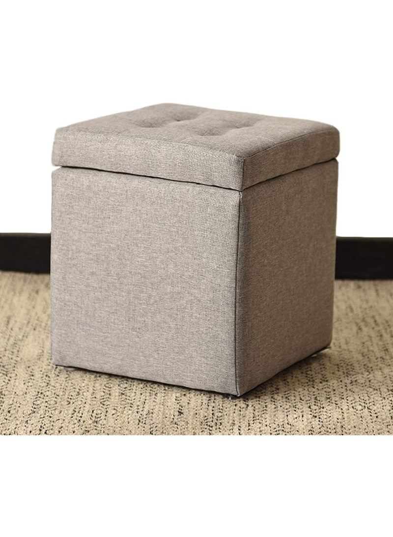 LINGWEI Ottoman Storage Foot Stool Stylish Multi Functional Seating and Storage Solution for Home and Living Room - Image 3