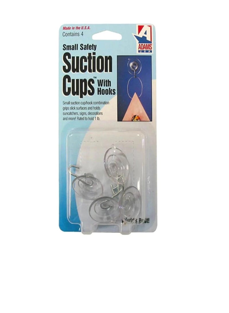 Generic - Suction Cups with Hooks Small 4 pieces - Image 1