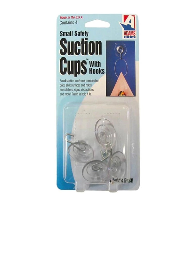 Generic - Suction Cups with Hooks Small 4 pieces - Image 1