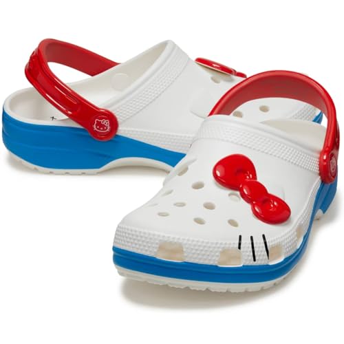 Crocs Hello Kitty Classic Clogs White Men's 5, Women's 7 Medium - Image 2
