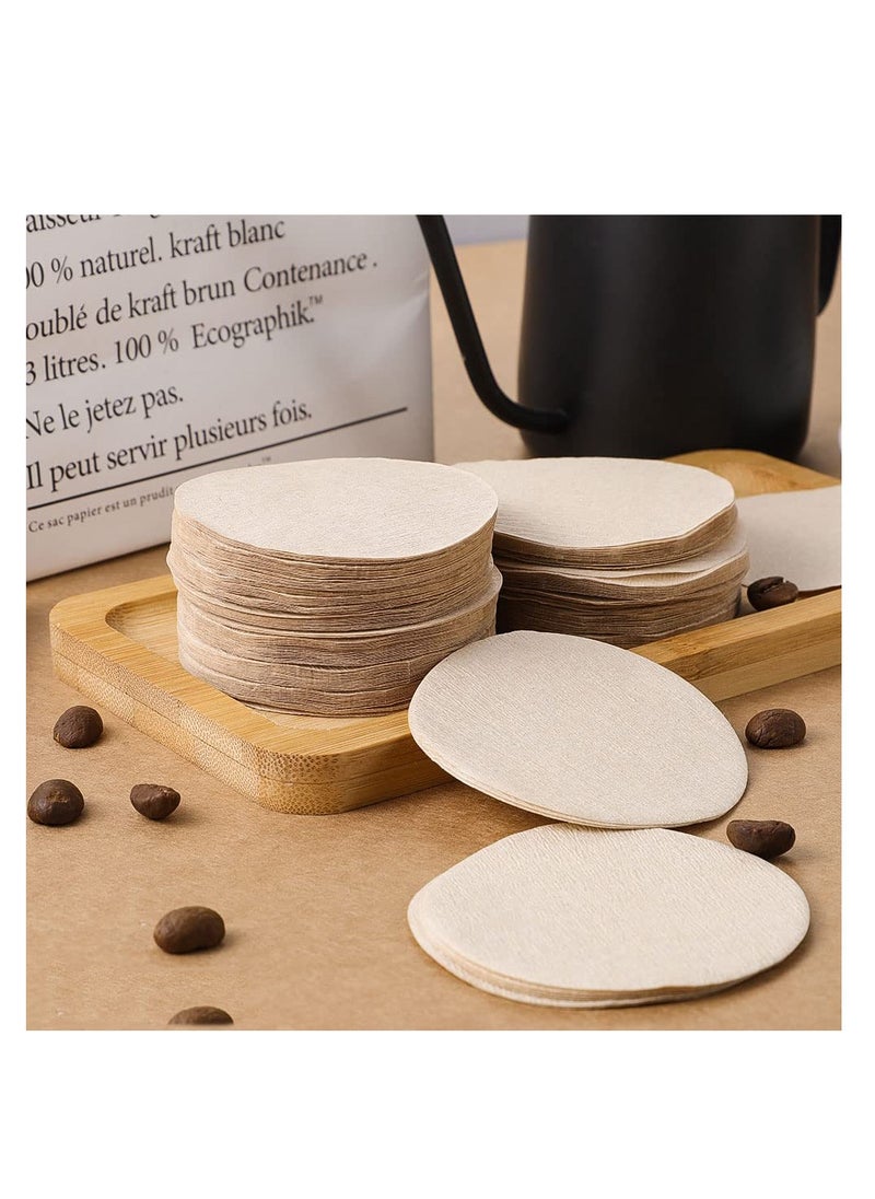 Generic - 600 PCS Unbleached Round Coffee Filters for Aeropress and Espresso Makers - 6cm Diameter Replacement Filters for a Perfect Brew - Image 1