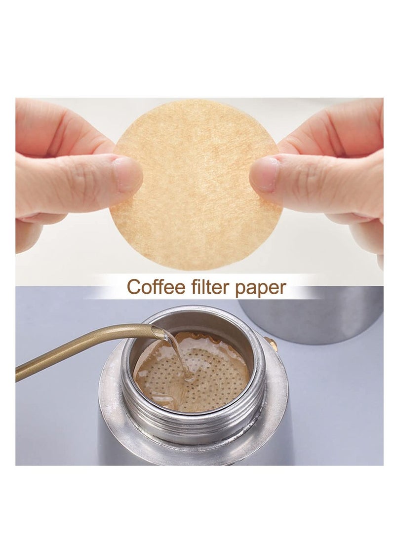 Generic - 600 PCS Unbleached Round Coffee Filters for Aeropress and Espresso Makers - 6cm Diameter Replacement Filters for a Perfect Brew - Image 1