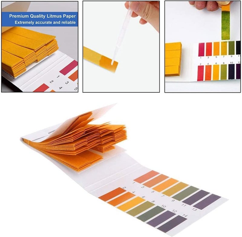 daysPH Test Paper for Testing Tools, Wide Range PH Test Paper, Ph Test Strips with Precision 1-14, 2 Pack of 160pcs - Image 4
