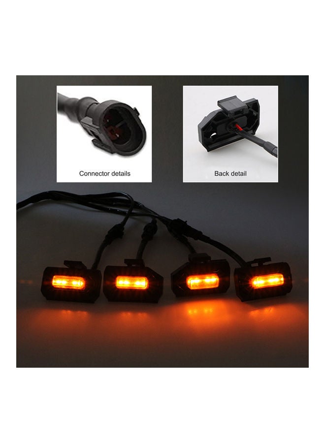 4-Piece Front Grille LED Grille Lights With add Fuse - Image 2