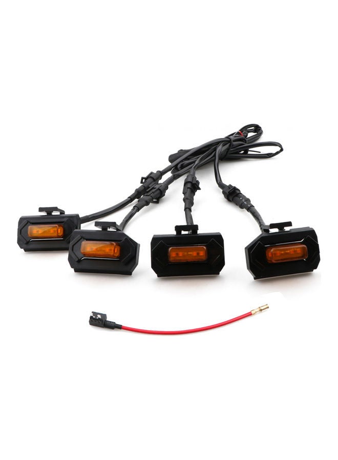 4-Piece Front Grille LED Grille Lights With add Fuse - Image 1
