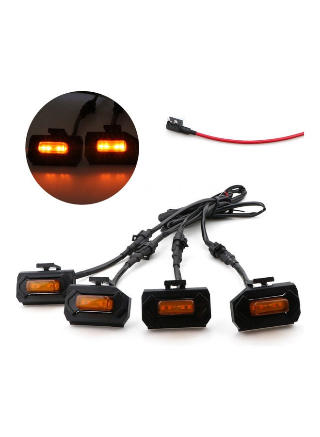 4-Piece Front Grille LED Grille Lights With add Fuse - Image 4