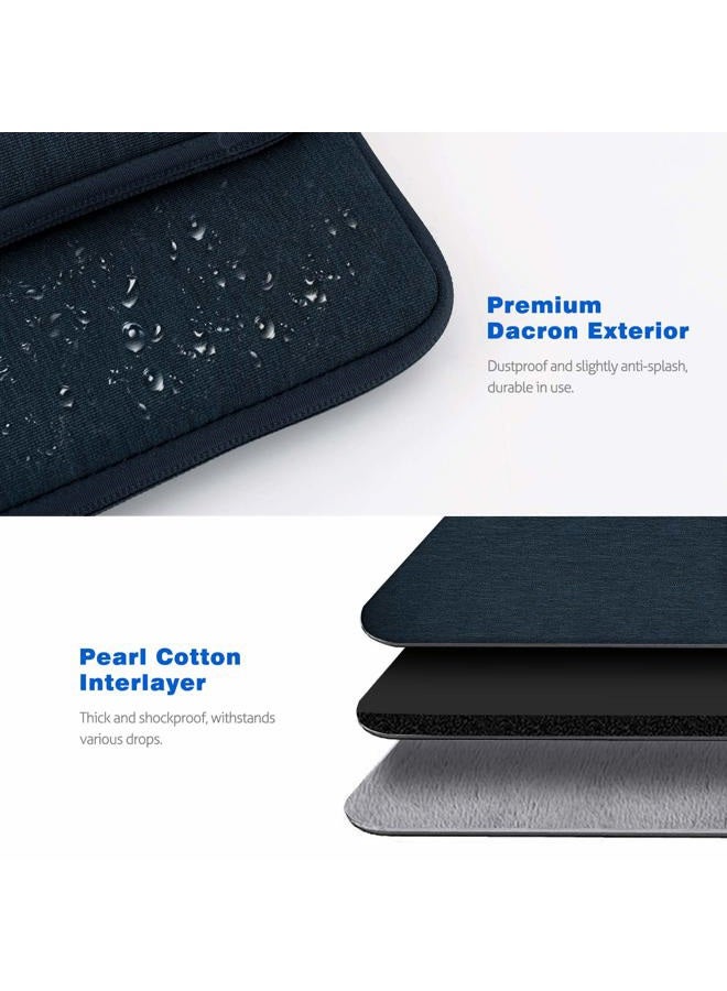 Dadanism 13.3 Inch Tablet Carrying Case with Shoulder Strap for iPad Pro 12.9 M2 2022-2018, iPad Pro/Air 13" 2024, 12.4" Galaxy Tab S9 FE+/S9+/S8+/S7 FE/S7+, Surface Pro X/9/8/7+/7/6, Indigo - Image 4