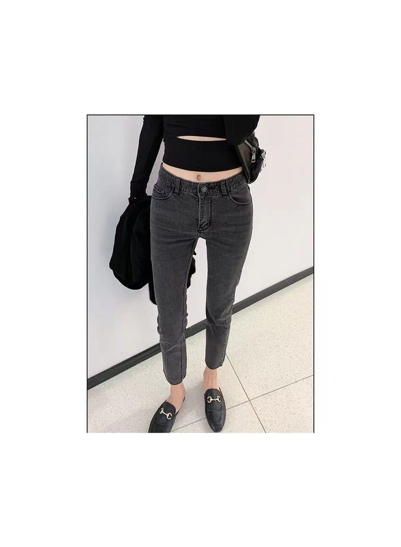 1-Piece Ladies and Girls Jeans,Trendy Loose Fitting Womens Denim Pants,Casual and Versatile Girls Jeans Suitable for All Types of Body,Colour Grey,Size 25 Yard - Image 4