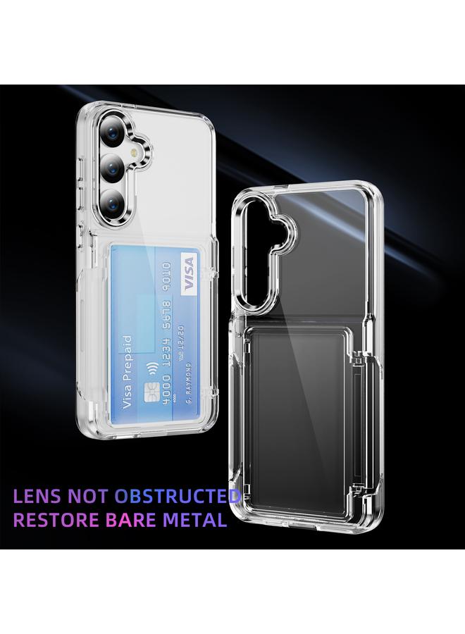 اس-توب جراب لهاتف Samsung Galaxy S23 5G مع حامل بطاقات من الأكريليك وغطاء هاتف هجين من مادة TPU - Image 2