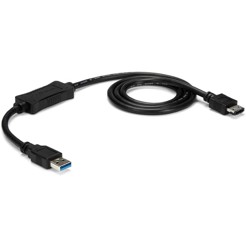 StarTech.com 3 ft USB 3.0 to eSATA Adapter - 6 Gbps USB to HDD/SSD/ODD Converter - Hard Drive to USB Cable (USB3S2ESATA3) - Image 1