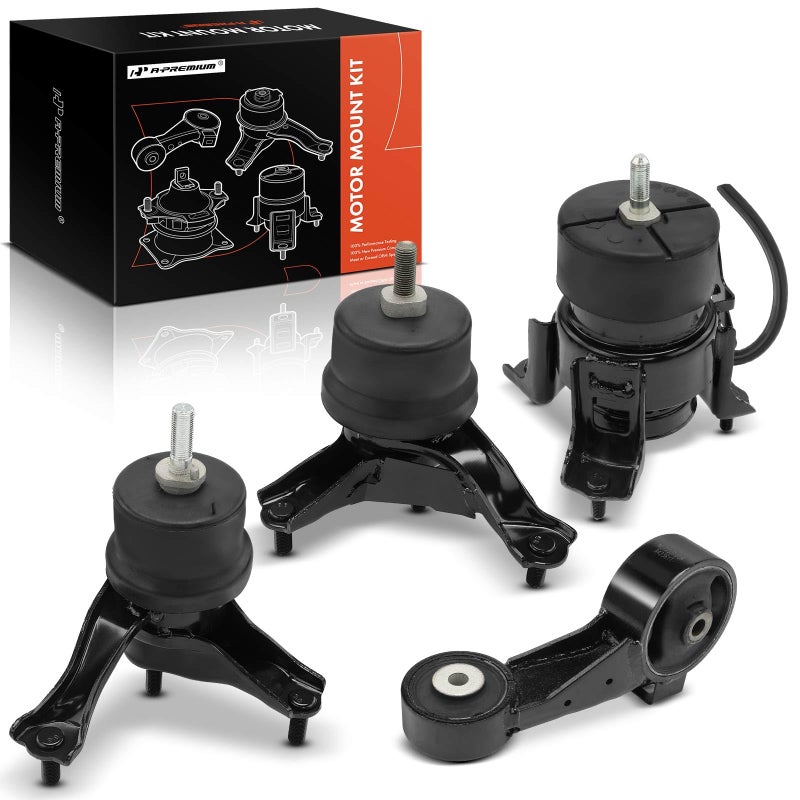 APremium 4PCS Engine Motor Mount and Transmission Mount and Torque Strut Mount Kit Compatible with Toyota Camry 20042006 Lexus ES330 20042006 33L Automatic Transmission Replace 1236320100