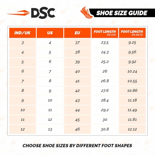 DSC Super Storm Cricket Shoes | Color: White/Blue | Size: 12 UK/ 13 US/ 46 EU | Material: PVC | For Men & Boys | Lightweight and Durable | Breathable Mesh | Multidirectional grip and improved traction - Image 3