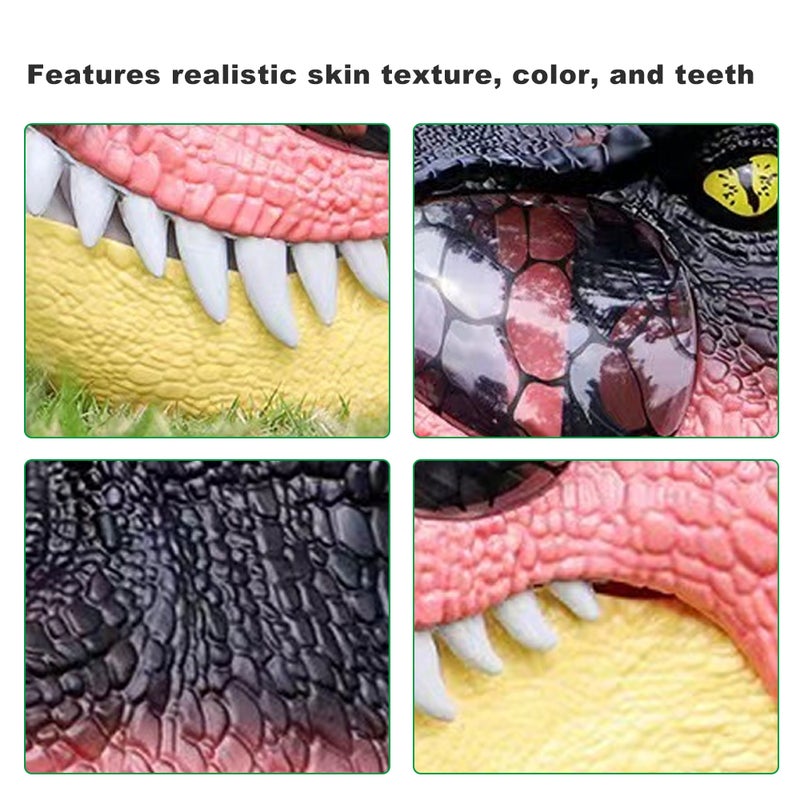 Simulation Dinosaur Electric Mask Jurassic World Movie-inspired Dinosaur Mask With Lights Screams Realistic textures and Colours Dinosaur Mask Ages 7 Years and Up for Costume and Role-Play - Image 5