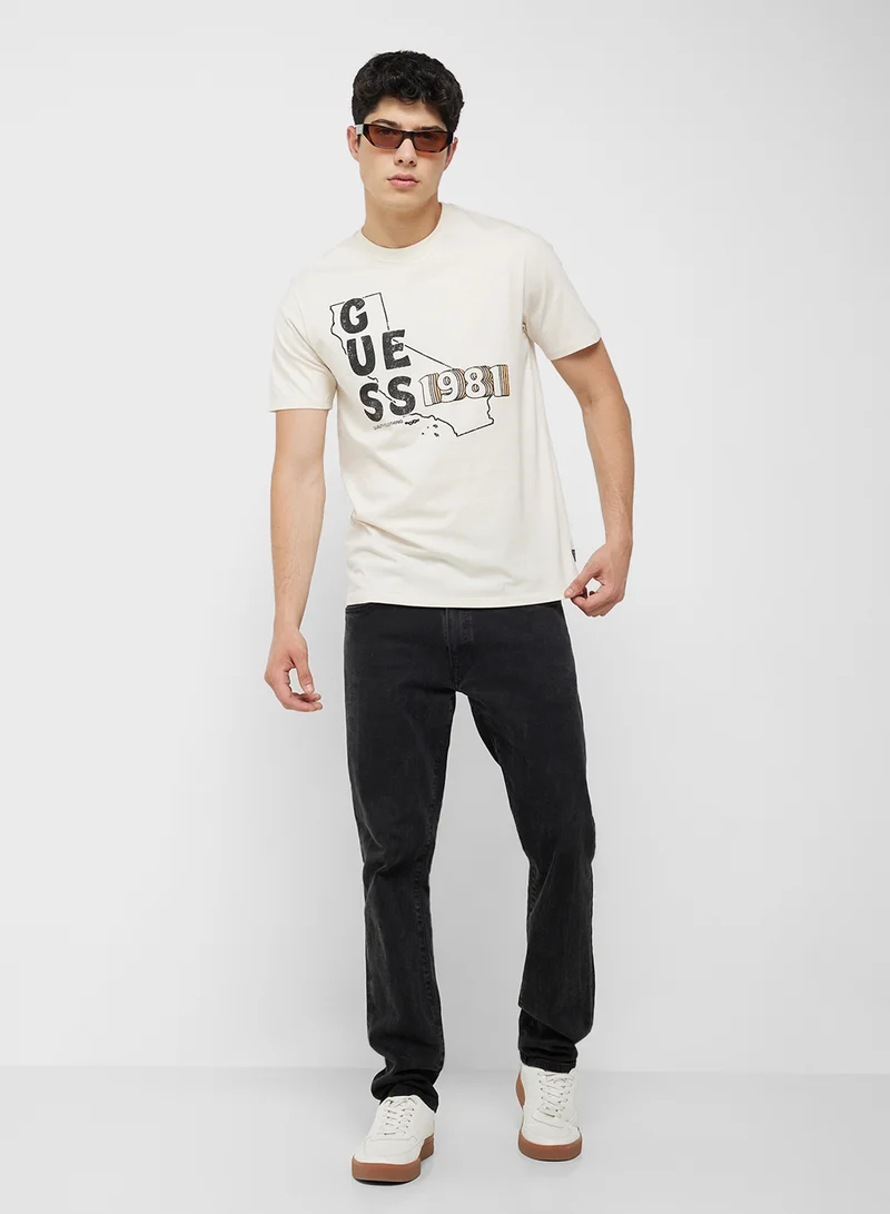 جس Logo Crew Neck T-Shirt