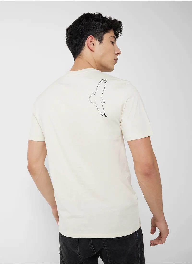 GUESS Logo Crew Neck T-Shirt