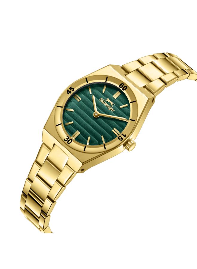 سلازنجر ساعة يد نسائية معدنية بعقارب - Image 2