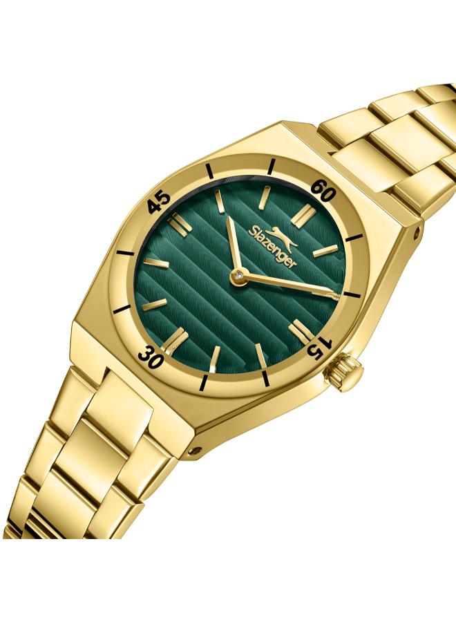 سلازنجر ساعة يد نسائية معدنية بعقارب - Image 5