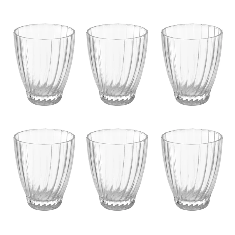 Simply Kitchen  Set Of 6 Water Tumblers Bouquet 300 Ml  | Best Price UAE